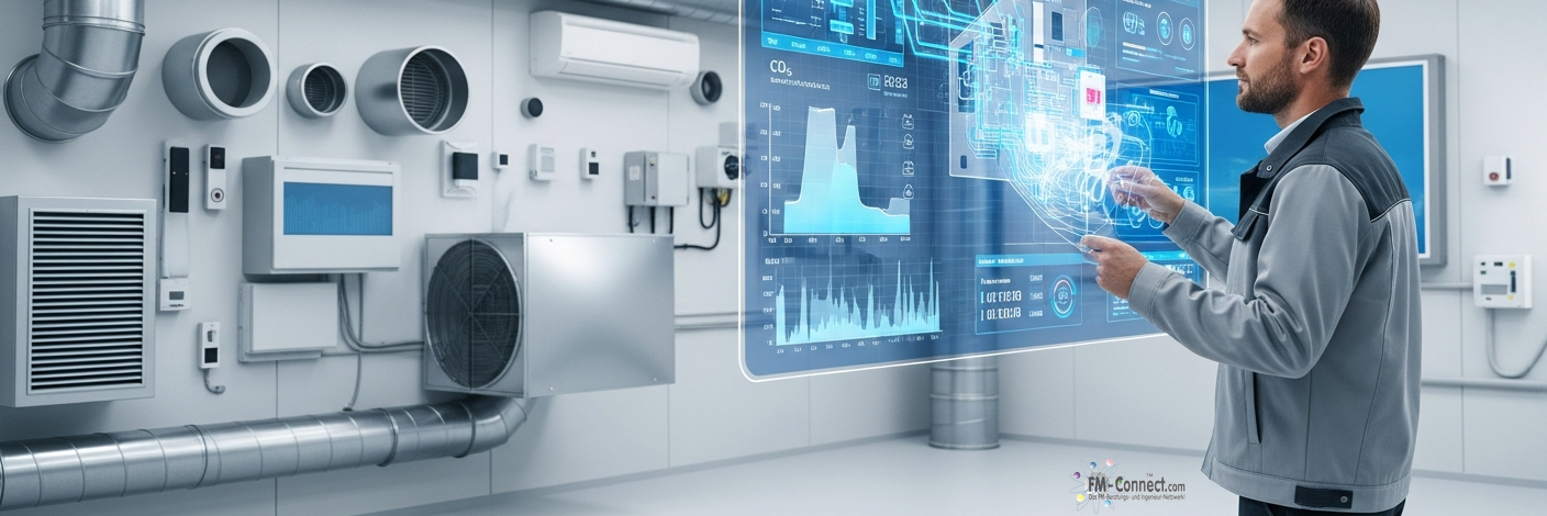 Geregelte Lüftung zur Sicherstellung der Raumluftqualität in Gebäuden