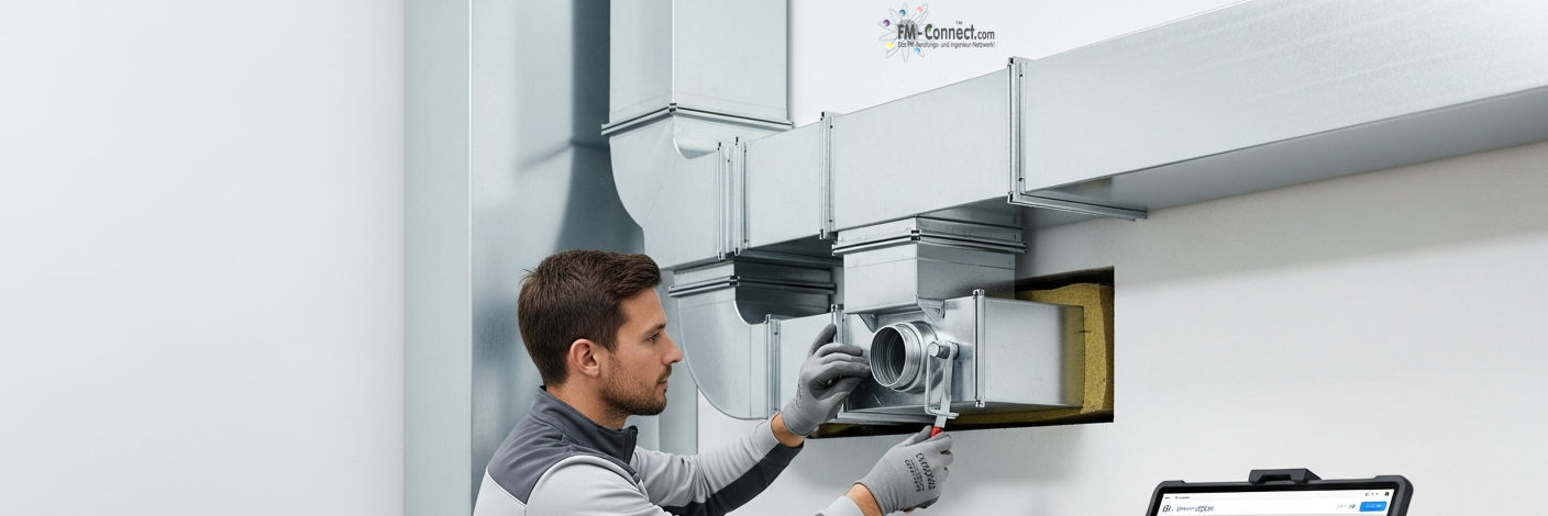 Installationsphase von Raumlufttechnik im Lebenszyklus technischer Gebäudeanlagen