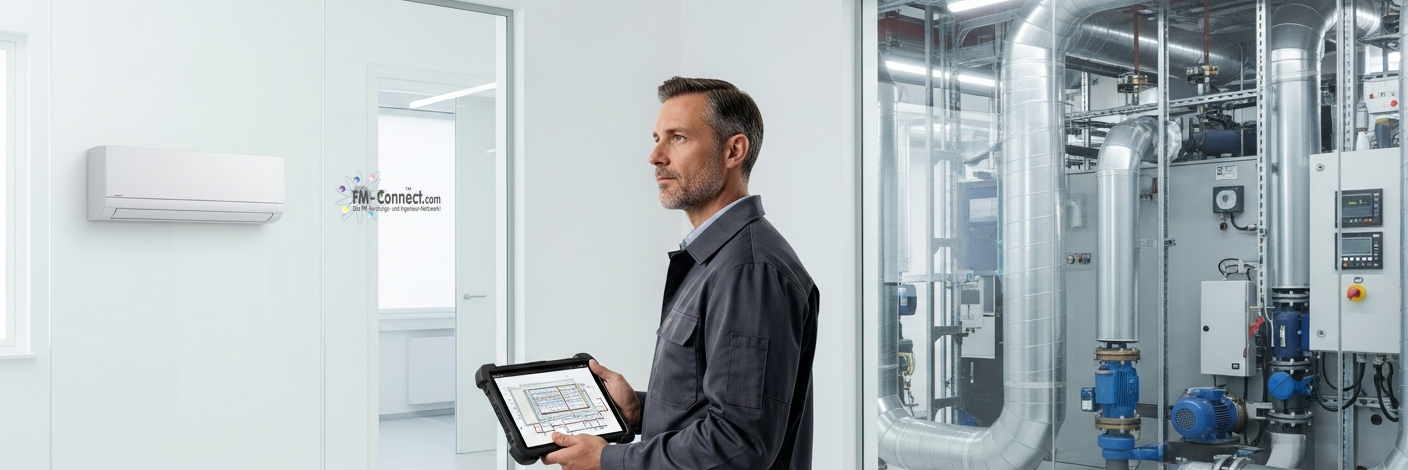 Vergleich von Split-Klimageräten und zentraler Raumlufttechnik im Gebäudebetrieb